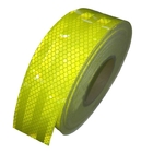 Reflective Fluorescent Yellow Lime Green High Intensity Diamond Grade Prismatic Reflective Tape For Truck