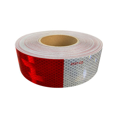 Certificazione da 2 pollici Dot-c2 Adesivo in vinile Adesivo riflettente Cinta Reflectiva Stripe Adesivo Nastro riflettente in vinile