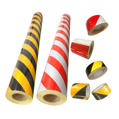 V-RETRO Reflective Sheeting Barrier Caution Tape Reflective Sticker Black Yellow Reflective Hazard Warning