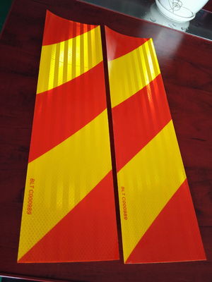 Adesivo Chevron Nastro riflettente riflettente per rimorchio rosso giallo e normative Chevron