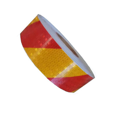 Arrow-shaped Red/Blue/Yellow Prismatic Self Adhesive Tearable PP Reflective Tape for Automotive Marking