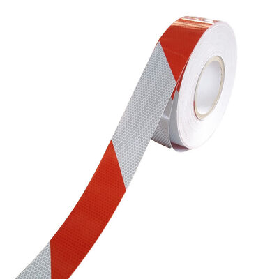 DIN30710 Nastro riflettente riflettente rosso bianco Chevron Nastro adesivo autoadesivo Rotolo riflettente