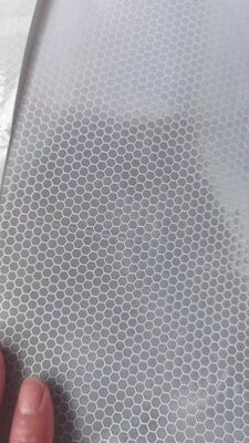 1.24m * 45.7m MicroPrismatic PVC a nido d'ape riflettente adesivo in vinile Pellicola riflettente per la segnaletica stradale Segnaletica di sicurezza stradale