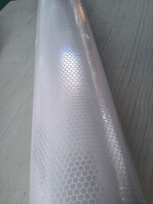 1.24m * 45.7m MicroPrismatic PVC a nido d'ape riflettente adesivo in vinile Pellicola riflettente per la segnaletica stradale Segnaletica di sicurezza stradale
