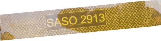 Nastro riflettente giallo di alta visibilità con i segni di SASO 2913