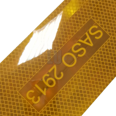 Nastro riflettente giallo ad alta visibilità metallizzato PET fornito dalla fabbrica Saso 2913 per auto e camion, materiale riflettente