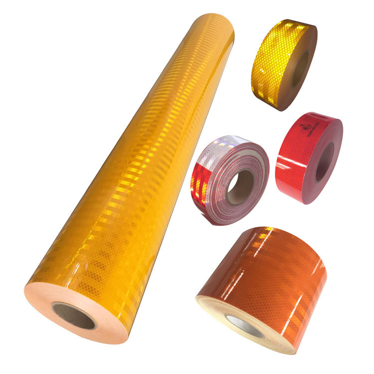1.22m*45.72m Foglio riflettente micro prismatico Temperatura da -40°F a 176°F
