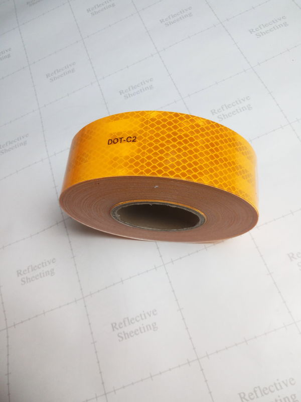 Veicolo ad alta visibilità DOT-C2 Conspicuità Materiale riflettente Adesivo a nastro 5CM Per segnali stradali personalizzati