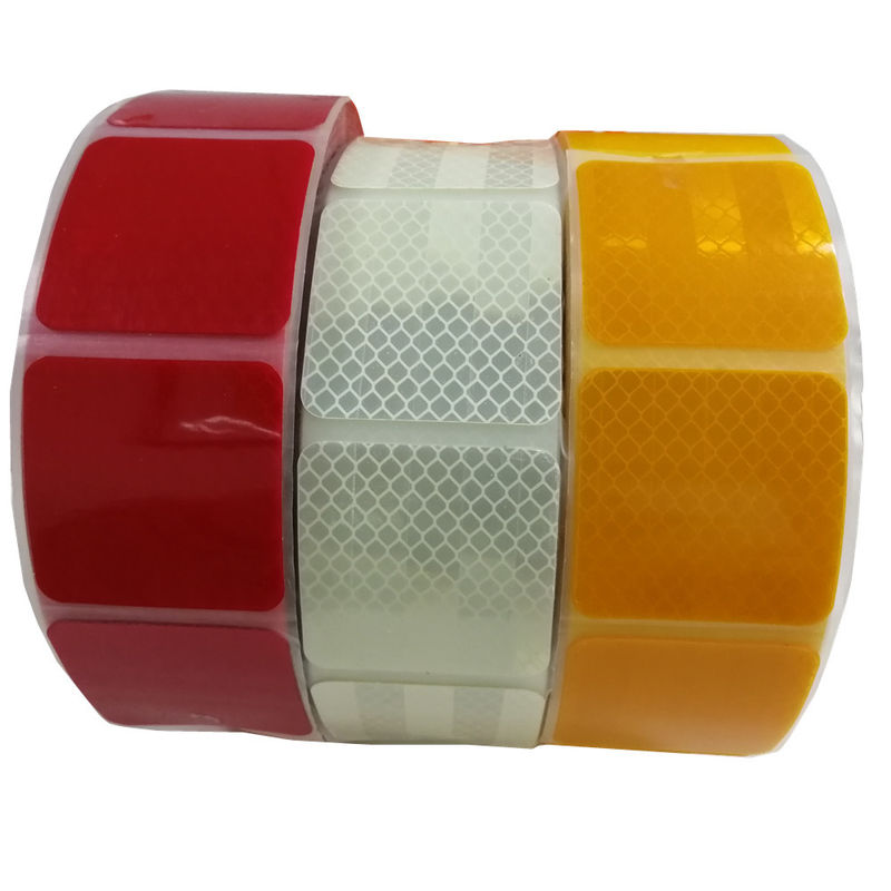 Logo personalizzato ad alta visibilità ECE 104 R PET Semi Cut Tape Segmented Precut Custom Cut Reflective Tape Strips