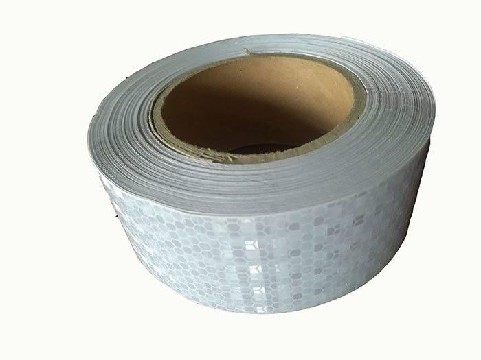 Nastro riflettente di sicurezza rossa sottile prismatica del punto del grado del diamante per il PVC delle automobili dei camion di rimorchi