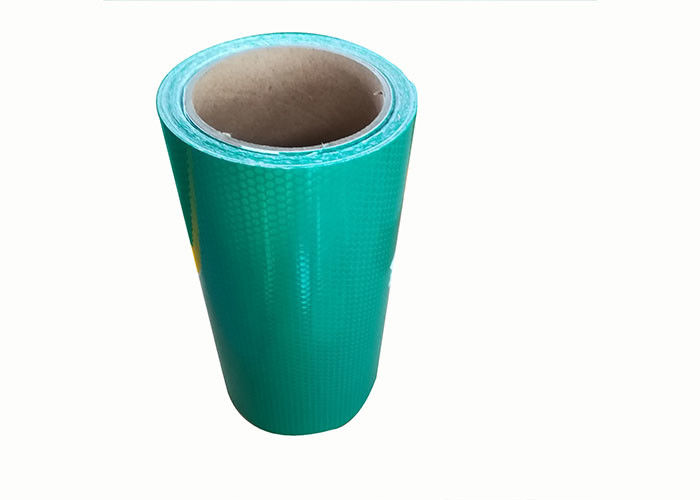 Singolo rivestimento riflettente parteggiato del grado ad alta intensità di sicurezza, vinile riflettente del favo verde arancio