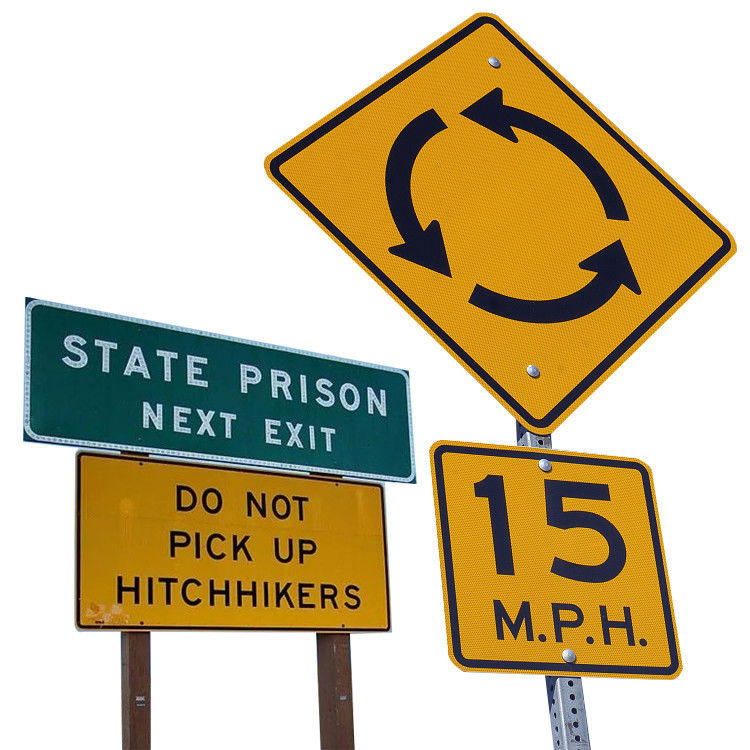 Segnale di limite di velocità di traffico di alluminio segnale di traffico quadro riflettente segnali stradali a rallentamento per la sicurezza stradale