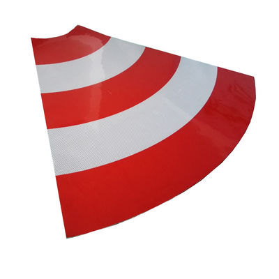 1.24m * 45.7m MicroPrismatic PVC a nido d'ape riflettente adesivo in vinile Pellicola riflettente per la segnaletica stradale Segnaletica di sicurezza stradale