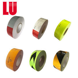 Red And White High Intensity Micro Glass Bead Reflective Conspicuity Tape