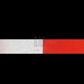 Red And White High Intensity Micro Glass Bead Reflective Conspicuity Tape