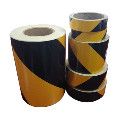 Rossa Bianco, giallo, nero Dianale PET Film riflettente Avvertimento di sicurezza stradale Avvertimento Nastro di avvertimento riflettente