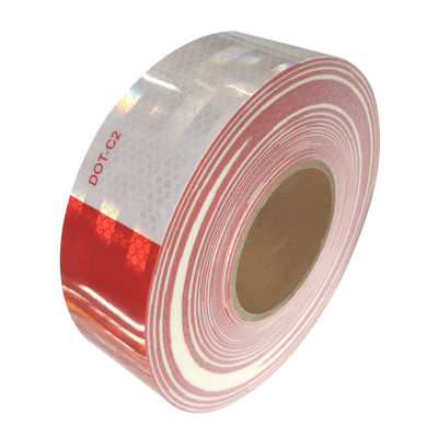 Nastro riflettente ad alta visibilità DOT-C2 rosso e bianco di sicurezza del produttore di fabbrica per camion