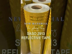 Nastro riflettente metallizzato SASO 2913 Giallo Certificato ECE Per l'Arabia Saudita